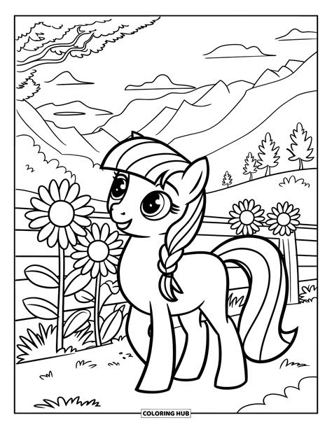 Pôneis Para Colorir - 125+ Desenhos de pôneis para colorir para crianças e adultos (Grátis)