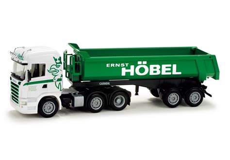 Herpa Scania R HL dump semitrailer Höbel 158916