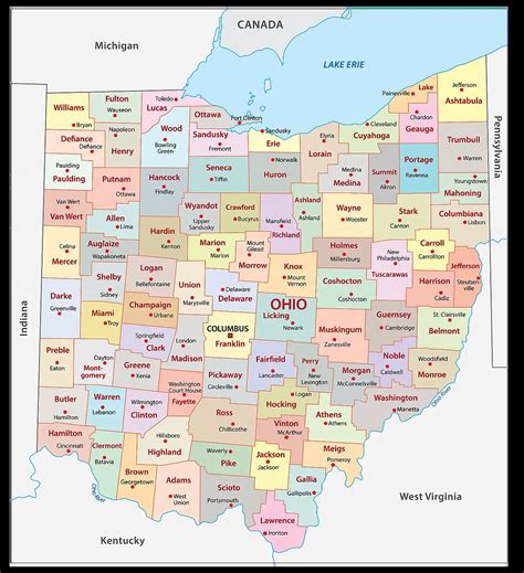 Ohio Counties And Cities