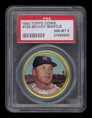 1964 Topps Coins Set Break 120 Mickey Mantle PSA 8 NM MT EBay