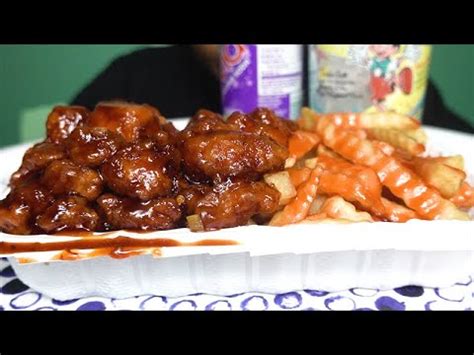 ASMR CHINESE TAKEOUT GENERAL TSO CHICKEN FRIES MUKBANG NO TALKING