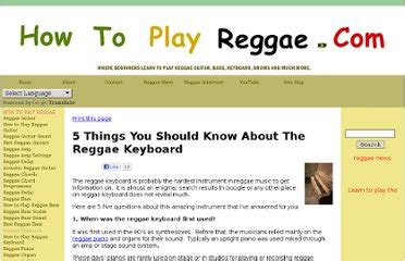 Reggae keyboard players | Pearltrees