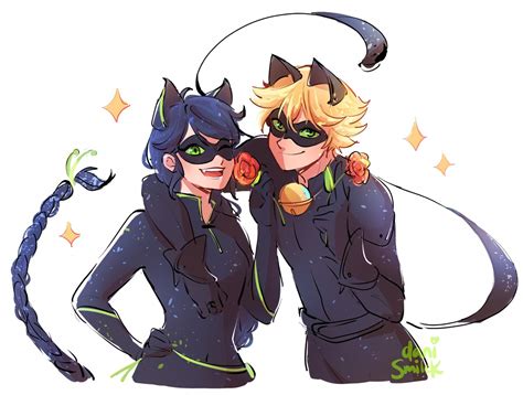 Lady Noire And Chat Noir Miraculous Ladybug Fan Art 44195212 Fanpop