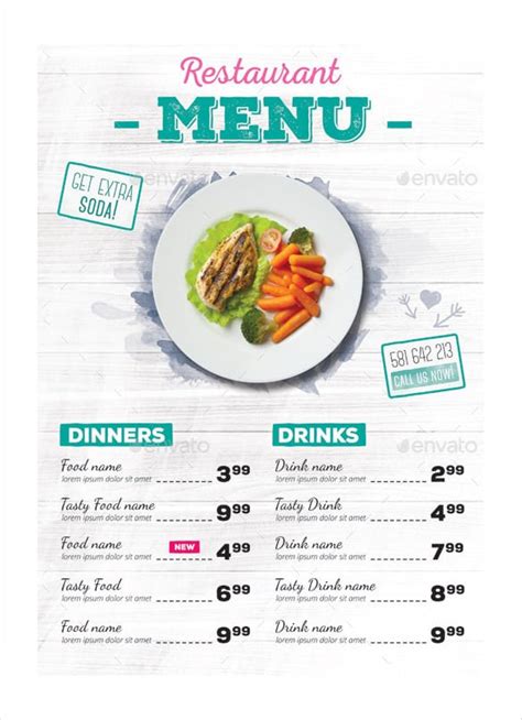 Restaurant Menu Template 33 Free Psd Eps Documents Download Free