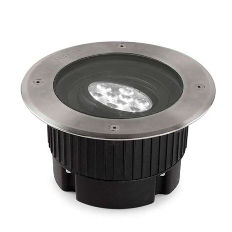 Foco Led Circular Empotrable En Suelo Gea Power Led Ip W Leds C