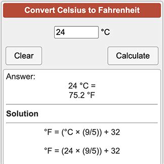 Celsius to Fahrenheit | °C to °F