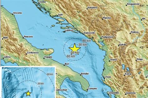 Sna An Potres U Ju Nom Jadranu Magnitude Prema Richteru Puno Straha