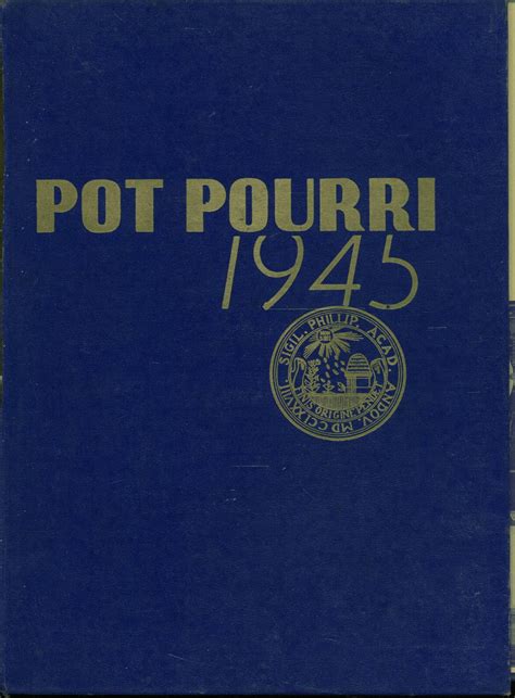 1945 yearbook from Phillips Academy from Andover, Massachusetts for sale