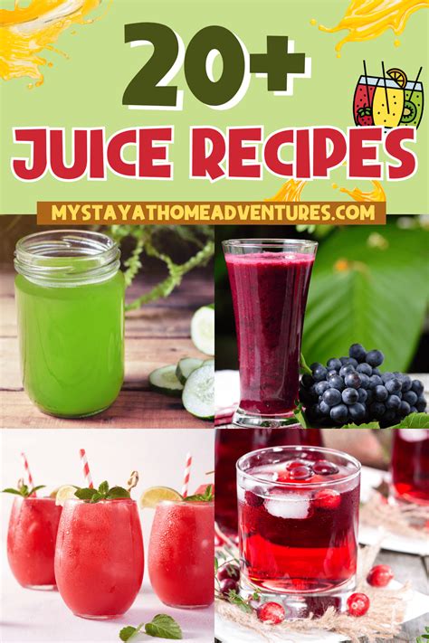 20+ Of The Best Juice Recipes * My Stay At Home Adventures