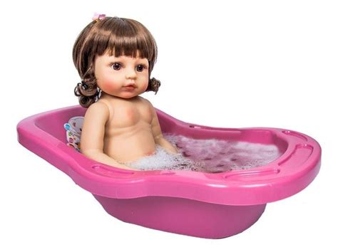 Banheira Para Bebê Reborn - Banheira para Boneca Brinquedo Bebe Reborn Infantil Banho - ADIJIOMAR ...