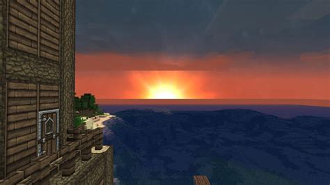 A Simple Minecraft Sunset :) Minecraft Blog