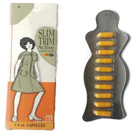 Capsules Slim Trim Active 120mg For Weight Loss Packaging Size 1 X