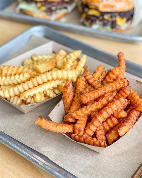 Premium Photo Sweet Potato And Regular Fries