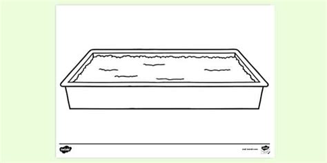 Tray Full Of Soil Colouring Sheet Colouring Sheet Twinkl