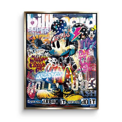 Canvas Picture Mickey Mouse Pop Art Pop Mouse Comic Billboard - Etsy