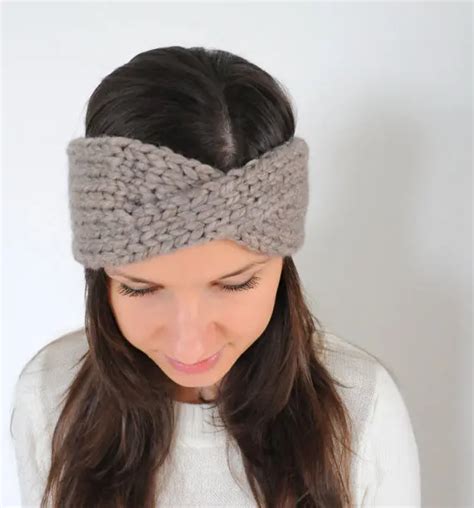 Femmes En Tricot Bandeau Tricot Bande De Cheveux Oreille Warmer Knit