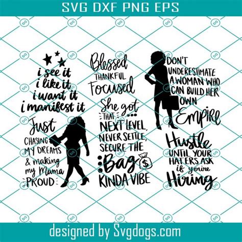 Boss Babe Svg Bundle Boss Lady Svg Black Girl Magic Svg Business