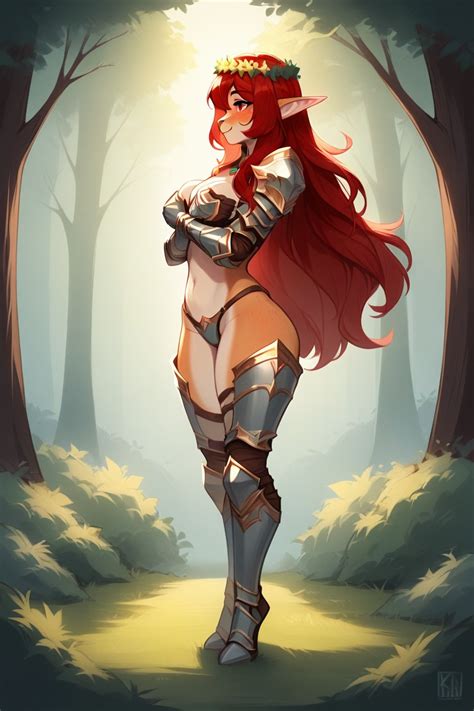 Rounded Ass Red Hair Armor Gloves Ai Porn