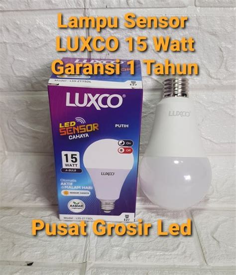 Jual Lampu Light Sensor Luxco 15 Watt Garansi 1 Tahun Lampu Sensor