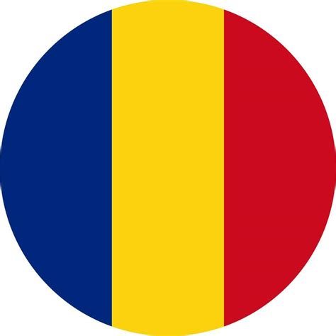 round Romanian flag of Romania 23831161 Vector Art at Vecteezy