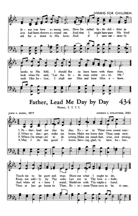 The Hymnal Of The Evangelical United Brethren Church 434 Father Lead