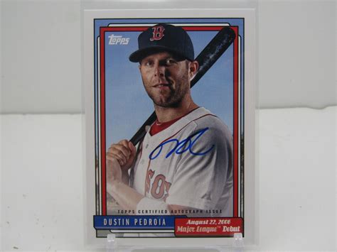 DUSTIN PEDROIA 2022 TOPPS ARCHIVES AUTOGRAPH AUTO BOSTON RED SOX EBay