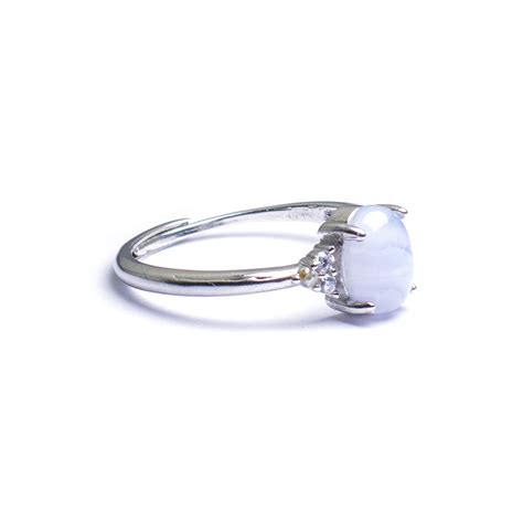 Blue Lace Agate Ring For Clarity And Divine Guidance