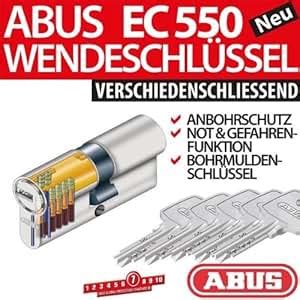 ABUS Profilzylinder Zylinder Türzylinder EC550 EC 550 inkl 3 Schlüssel