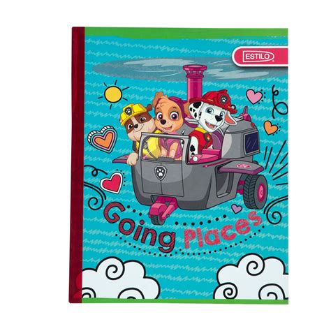 Cuaderno Estilo Cosido Parvulario Paw Patrol 1 Linea 100 Hojas 903423