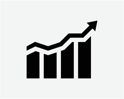 Bar Chart Growth Icon. Business Sales Profits Progress Finance Economy