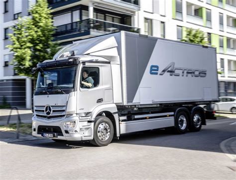 Revealed New Battery Electric Mercedes Benz Eactros Distribution Truck