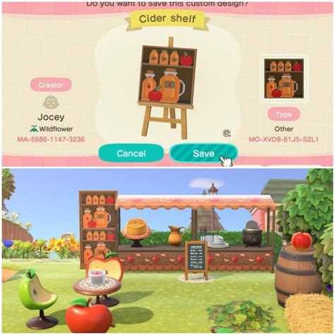 Apple Cider Shelf Animal Crossing Animal Crossing Qr New Animal