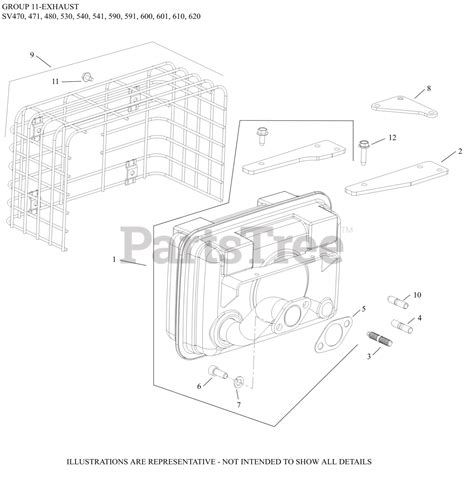 Kohler SV610-3206 - Kohler Courage Single Engine, Made for MTD, 21hp ...