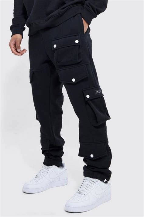 Tall Multi Pocket Cargo Jogger With Cuff Boohoo Uk