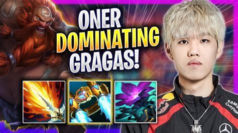 ONER DOMINATING WITH GRAGAS T1 Oner Plays Gragas JUNGLE Vs Zac