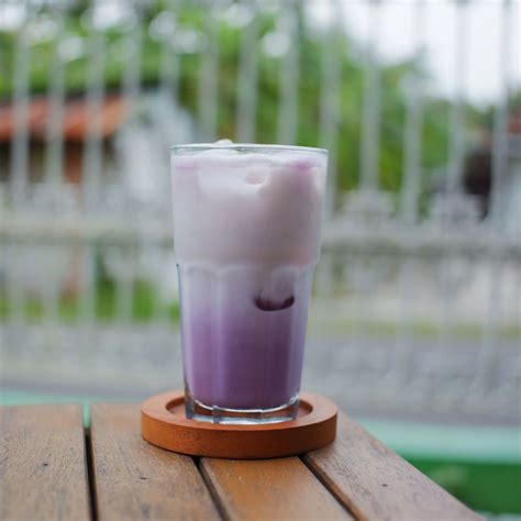 Taro Latte Polvo Instantáneo Fácil de Preparar Con Cuchara Incluida