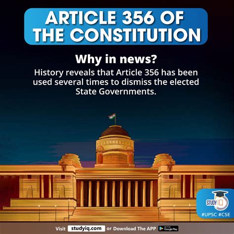 Upsc Iq On Twitter Article 356 Of The Constitution Article356