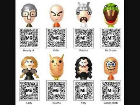 Spongebob Mii QR Code