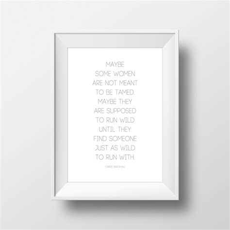 Carrie Bradshaw Quote Print Sex And The City Print Home Etsy