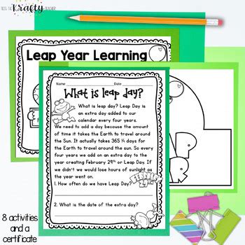 Leap Year Activities by Tess the Krafty Teacher | TpT