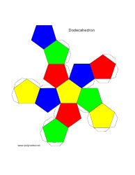 Dodecahedron Template Download Printable PDF | Templateroller