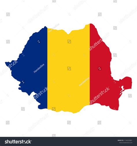 flag map of Romania - Royalty Free Stock Vector 1134220901 - Avopix.com