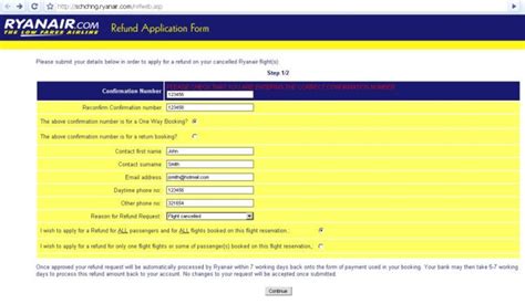 Modulo Richiesta Rimborso Ryanair