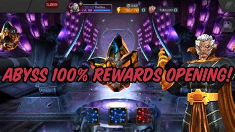 Abyss 100 Rewards Opening Prestige Gains Incoming Marvel Contest Of Champions Youtube