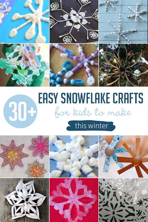 30+ Easy Snowflake Crafts for Kids to Make | Hands On As We Grow®