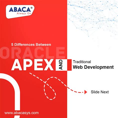 Oracle APEX Vs Traditional Web Development | Abacasys | PDF