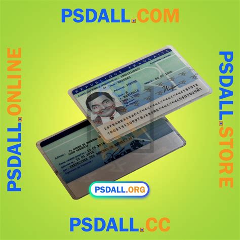 France ID Card PSD Template V3 Psdall Org