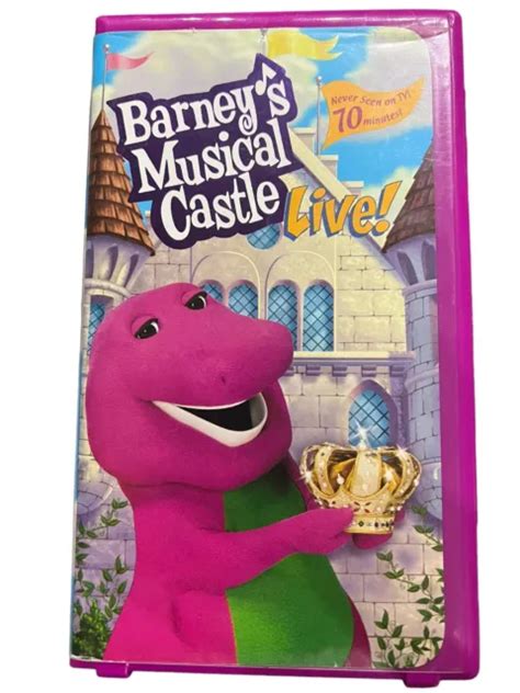 BARNEY S MUSICAL CASTLE Live VHS Video Tape RARE Sing Along Songs 4