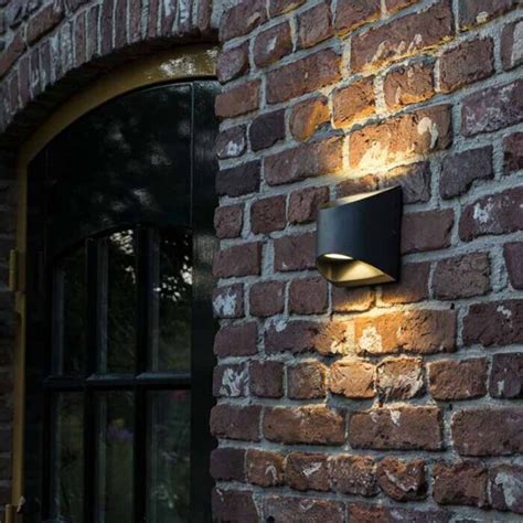 Modern Exterior Wall Lamp Dark Gray Incl Led Ip Mal Lampandlight Uk