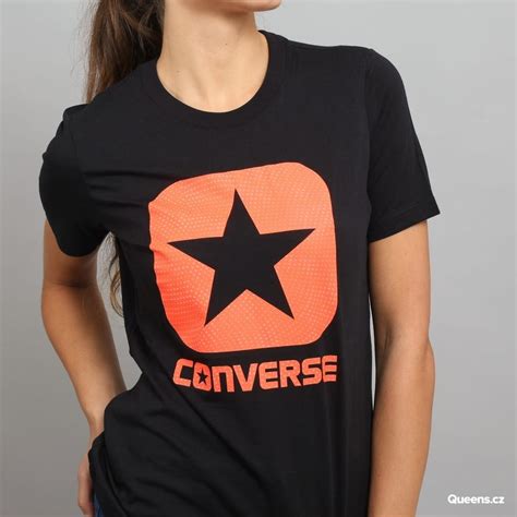 Blusa Playera Converse Negra Reflective Fill Box Star Chica 450 00